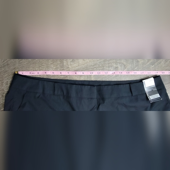 Vintg Y2K New York & Co. 7th Ave. Straight Leg Pant Women's 18 Black Lightweight - Picture 11 of 15